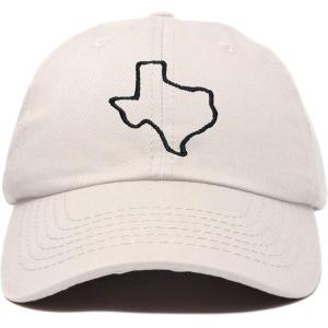 imageDALIX Texas State Embroidered Dad Hat Cotton Baseball Cap WomenBeige
