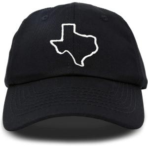 imageDALIX Texas State Embroidered Dad Hat Cotton Baseball Cap WomenBlack