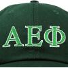 imageDALIX Alpha Epsilon Phi Sorority Hat Womens Greek Letters Baseball CapDark Green
