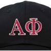 imageDALIX Alpha Phi Sorority Hat Womens Greek Letters Embroidered Baseball CapBlack