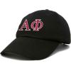 imageDALIX Alpha Phi Sorority Hat Womens Greek Letters Embroidered Baseball CapBlack