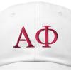 imageDALIX Alpha Phi Sorority Hat Womens Greek Letters Embroidered Baseball CapWhite