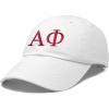imageDALIX Alpha Phi Sorority Hat Womens Greek Letters Embroidered Baseball CapWhite