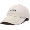 imageDALIX Artist Embroidered Dad Cap Cotton Baseball Hat WomenBeige