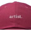 imageDALIX Artist Embroidered Dad Cap Cotton Baseball Hat WomenMaroon