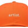 imageDALIX Artist Embroidered Dad Cap Cotton Baseball Hat WomenOrange
