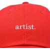 imageDALIX Artist Embroidered Dad Cap Cotton Baseball Hat WomenRed