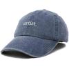 imageDALIX Artist Embroidered Dad Cap Cotton Baseball Hat WomenWashed Navy Blue