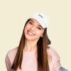 imageDALIX Artist Embroidered Dad Cap Cotton Baseball Hat WomenWhite