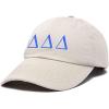 imageDALIX Delta Delta Delta Sorority Hat Womens Greek Letters Embroidered Baseball CapBeige