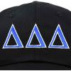 imageDALIX Delta Delta Delta Sorority Hat Womens Greek Letters Embroidered Baseball CapBlack