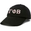 imageDALIX Gamma Phi Beta Sorority Hat Womens Greek Letters Embroidered Baseball CapBlack