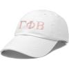 imageDALIX Gamma Phi Beta Sorority Hat Womens Greek Letters Embroidered Baseball CapWhite