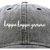 imageDALIX Kappa Kappa Gamma Cursive Sorority Hat Womens Embroidered CapWashed Black