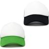 imageDALIX Two Tone Blank Trucker Hats Caps 2 for 1BlackKelly Green