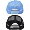 imageDALIX Two Tone Blank Trucker Hats Caps 2 for 1BlackLight Blue