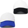 imageDALIX Two Tone Blank Trucker Hats Caps 2 for 1BlackRoyal Blue