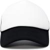imageDALIX Two Tone Blank Trucker Hats Caps 2 for 1BlackWhite