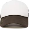imageDALIX Two Tone Blank Trucker Hats Caps 2 for 1BrownWhite