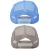 imageDALIX Two Tone Blank Trucker Hats Caps 2 for 1GrayLight Blue