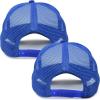 imageDALIX Two Tone Blank Trucker Hats Caps 2 for 1Royal BlueWhite