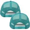 imageDALIX Two Tone Blank Trucker Hats Caps 2 for 1TealWhite