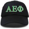 imageDALIX Alpha Epsilon Phi Sorority Hat Womens Greek Letters Baseball CapBlack