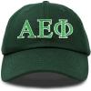 imageDALIX Alpha Epsilon Phi Sorority Hat Womens Greek Letters Baseball CapDark Green