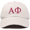 imageDALIX Alpha Phi Sorority Hat Womens Greek Letters Embroidered Baseball CapBeige