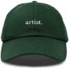imageDALIX Artist Embroidered Dad Cap Cotton Baseball Hat WomenDark Green