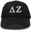 imageDALIX Delta Zeta Sorority Hat Womens Greek Letters Embroidered Baseball CapBlack