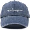 imageDALIX Kappa Kappa Gamma Cursive Sorority Hat Womens Embroidered CapWashed Navy Blue