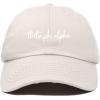 imageDALIX Theta Phi Alpha Sorority Hat Womens Cursive Embroidered Baseball CapBeige