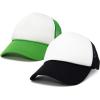 imageDALIX Two Tone Blank Trucker Hats Caps 2 for 1BlackKelly Green