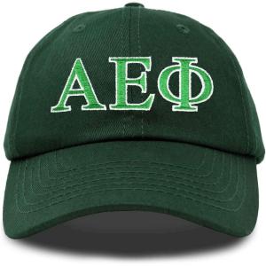 imageDALIX Alpha Epsilon Phi Sorority Hat Womens Greek Letters Baseball CapDark Green