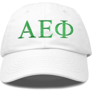 imageDALIX Alpha Epsilon Phi Sorority Hat Womens Greek Letters Baseball CapWhite