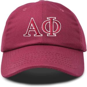 imageDALIX Alpha Phi Sorority Hat Womens Greek Letters Embroidered Baseball CapMaroon