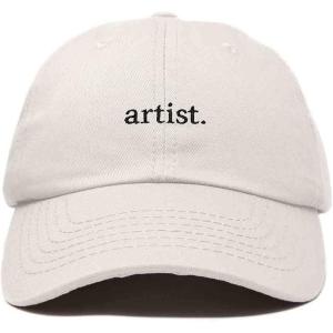 imageDALIX Artist Embroidered Dad Cap Cotton Baseball Hat WomenBeige