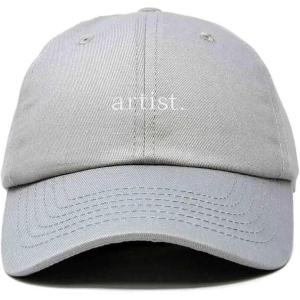 imageDALIX Artist Embroidered Dad Cap Cotton Baseball Hat WomenGray