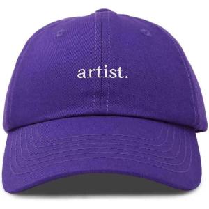 imageDALIX Artist Embroidered Dad Cap Cotton Baseball Hat WomenPurple