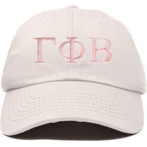 imageDALIX Gamma Phi Beta Sorority Hat Womens Greek Letters Embroidered Baseball CapBeige
