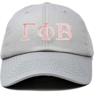 imageDALIX Gamma Phi Beta Sorority Hat Womens Greek Letters Embroidered Baseball CapGray