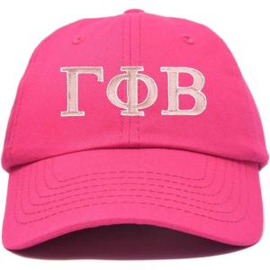imageDALIX Gamma Phi Beta Sorority Hat Womens Greek Letters Embroidered Baseball CapHot Pink