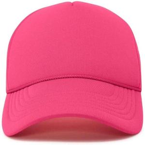 imageDALIX Neon Trucker Caps Adjustable Snapback HatNeon Hot Pink