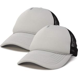 imageDALIX Two Tone Blank Trucker Hats Caps 2 for 1GrayBlack