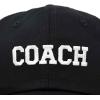 imageDALIX Coach Embroidered Sports League Baseball Cap Adjustable Dad Hat MensBlack