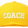 imageDALIX Coach Embroidered Sports League Baseball Cap Adjustable Dad Hat MensGold