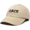 imageDALIX Coach Embroidered Sports League Baseball Cap Adjustable Dad Hat MensKhaki