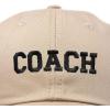 imageDALIX Coach Embroidered Sports League Baseball Cap Adjustable Dad Hat MensKhaki