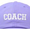 imageDALIX Coach Embroidered Sports League Baseball Cap Adjustable Dad Hat MensLavender